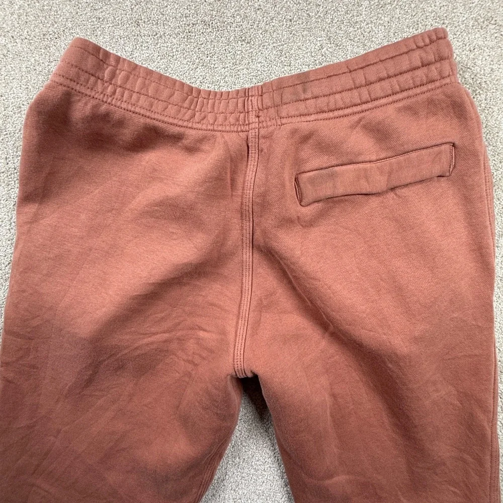 Nike Sports Club Fleece Joggers Mens Medium Rust Terracotta Orange Sweatpants